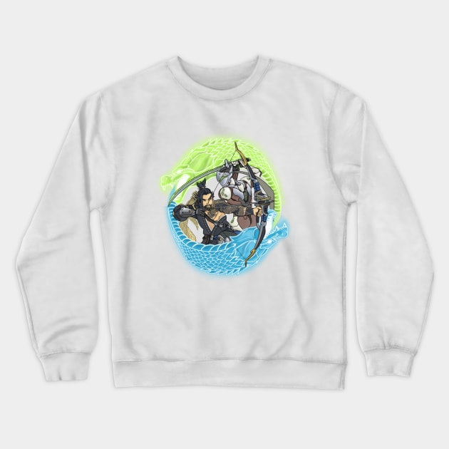 Shimada Brothers Crewneck Sweatshirt by pencilhead7